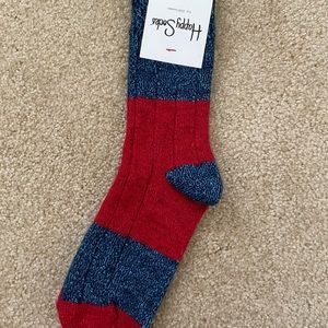 Happy socks red and blue knit